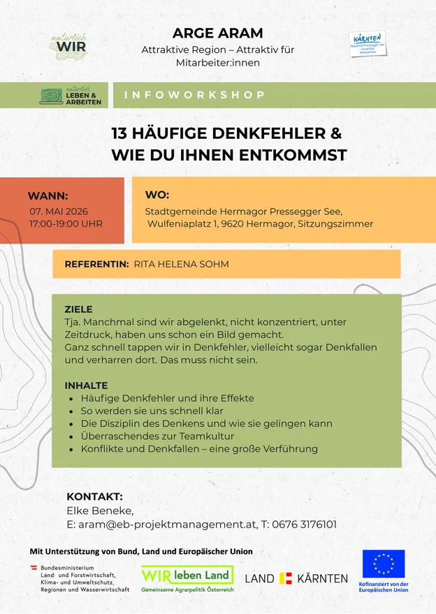 Infoworkshop – 13 häufige Denkfehler